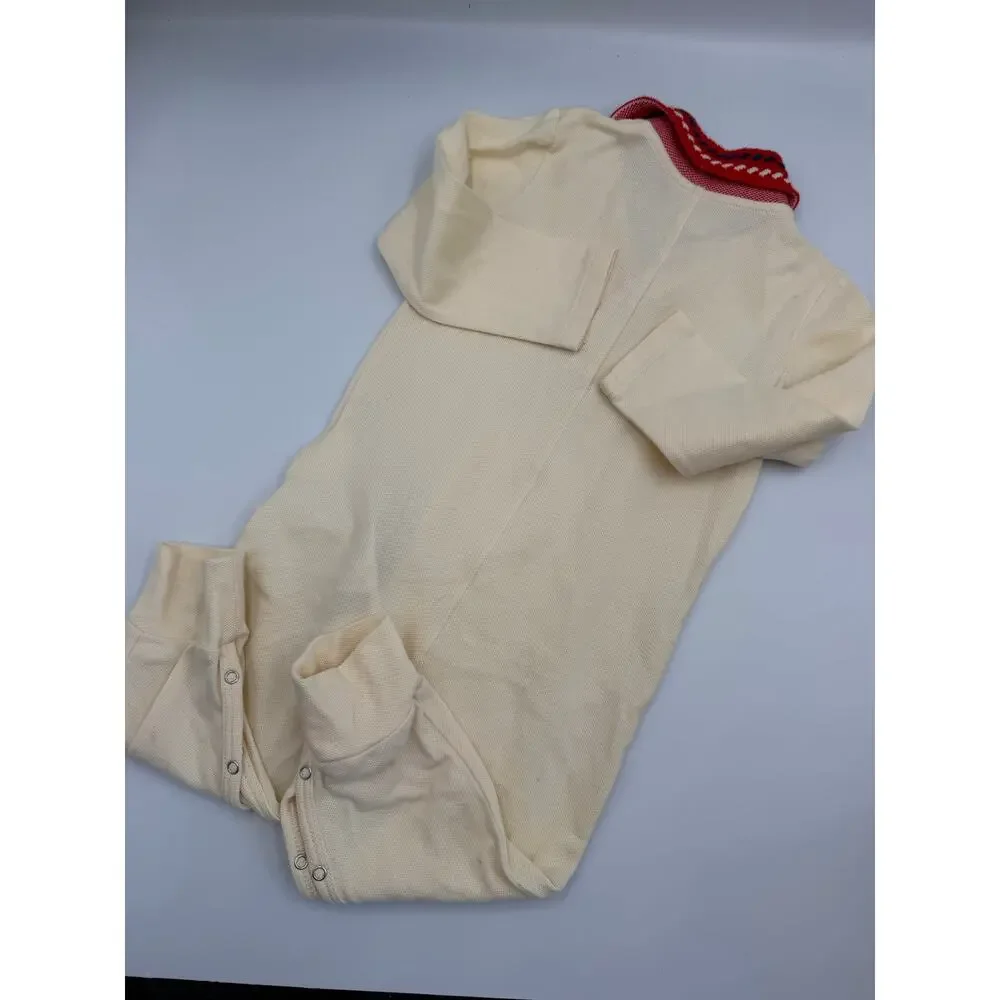 Gucci collared knit cotton baby romper 9/12 m